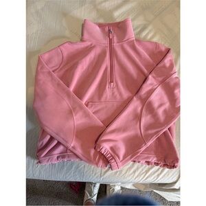 lululemon athletica Rose Pink Quarter-Zip Sweatshirt